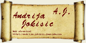 Andrija Jokišić vizit kartica